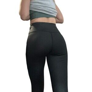 Kyodan fleece lined brushed interior shiny high waist leggings new small